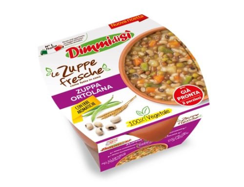 DimmidiSì, la Zuppa Ortolana si presenta con una ricetta rinnovata e un nuovo pack