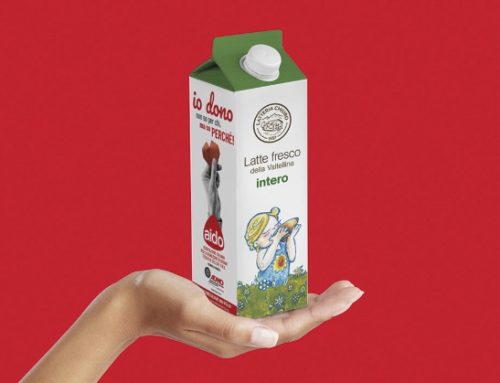 Latteria Chiuro veste il suo latte con un nuovo packaging, in collaborazione con Aido e Admo