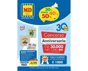 MD festeggia i suoi 30 anni con un concorso da 250mila euro in gift card