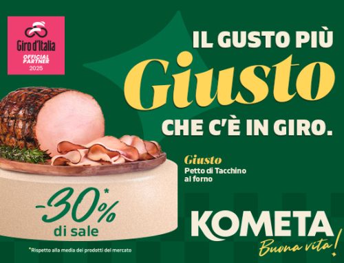 Kometa corre con il grande ciclismo: è official partner del Giro d’Italia 2025