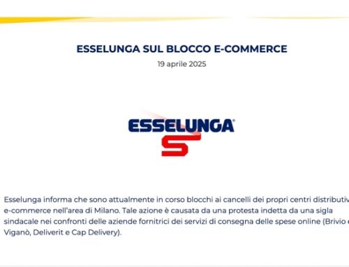 Sciopero corrieri Esselunga (2) – L’insegna lamenta “gravi disservizi ai clienti” e valuta la cassa integrazione per 750 addetti