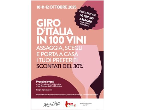 Iper La grande i: torna a ottobre l’appuntamento con il Giro d’Italia in 100 vini