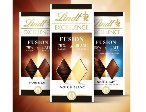 Lindt presenta la linea di tavolette Lindt Excellence Fusion