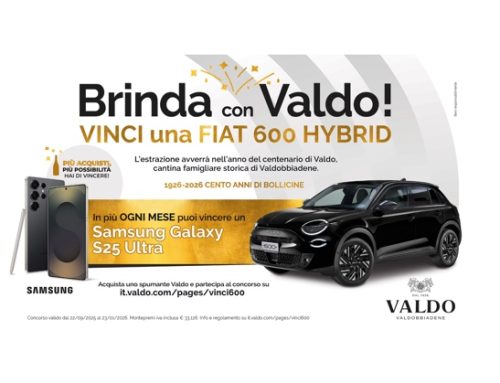 ‘Brinda con Valdo’: al via in Gdo il concorso per i 100 anni della cantina