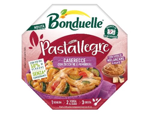 Bonduelle amplia la gamma di piatti pronti freschi con quattro nuove referenze e lancia Pastallegre Frozen