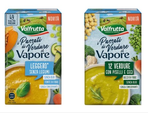 Valfrutta lancia due nuovi Passati di verdure al vapore nella gamma dei piatti pronti