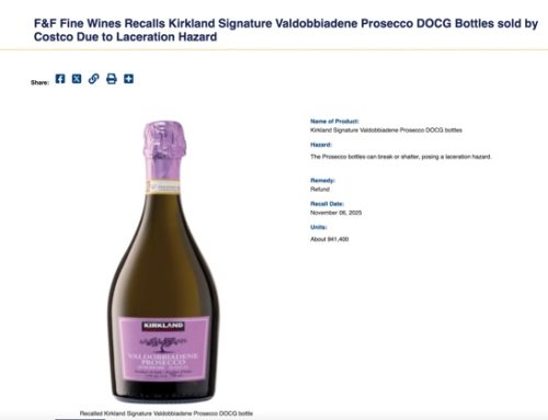 Usa / Prosecco a rischio ‘esplosione’. Costco ritira un milione di bottiglie dal mercato