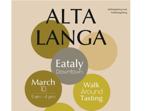 Primo evento newyorkese per il Consorzio Alta Langa: il 10 marzo a Eataly Downtown