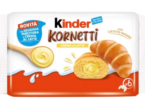 Ferrero presenta i ‘Kinder Kornetti Crema al Latte’