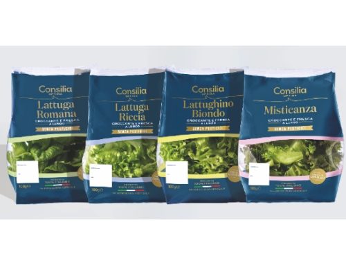 Sun (Gruppo Selex) lancia la linea Consilia di insalate in busta da agricoltura verticale