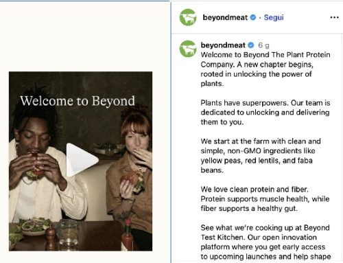 Beyond Meat cambia nome in Beyond The Plant Protein Company