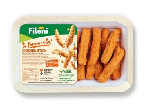 Fileni ‘in forno e via!’: la linea di snack di pollo panati cotti, su vassoio pronto da infornare