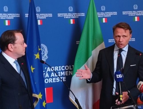 Il ministro Lollobrigida incontra il commissario UE alla Salute e al Benessere degli Animali Olivér Varhelyi