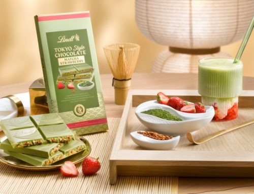 Lindt lancia la tavoletta Tokyo Style, con cioccolato bianco e matcha