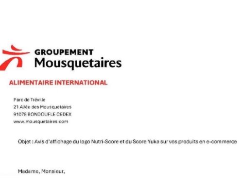Francia / Intermarché segnalerà sul sito e-commerce le aziende che non aderiscono al Nutriscore. La lettera ai fornitori