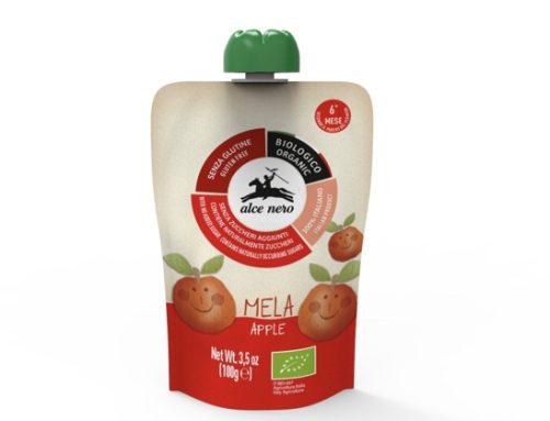 Alce Nero: due nuove puree di frutta in doypack per la linea baby food bio