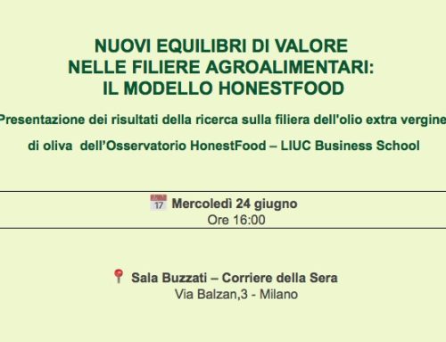 Olio Evo e filiera agroalimentare: a Milano, il confronto sul modello HonestFood