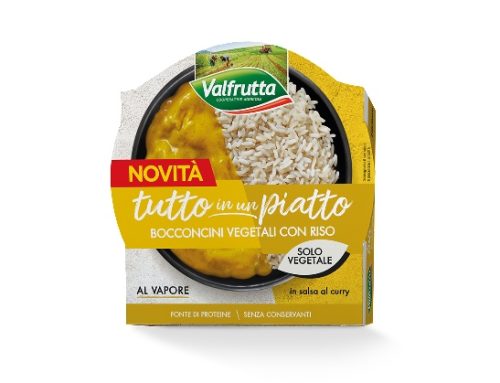 Valfrutta amplia la linea ‘Tutto in un Piatto’ con i nuovi Bocconcini vegetali al curry